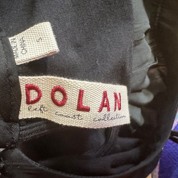 Dolan Black Ruffled Trim Keyhole Blouse S - Picture 12 of 13